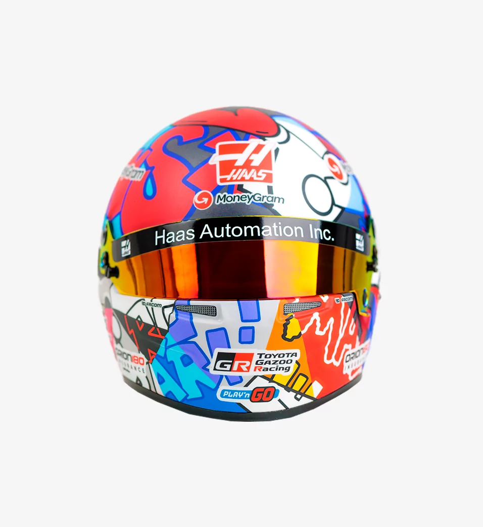 ESTEBAN OCON X RICHARD ORLINSKI MINI HELMET 1:2