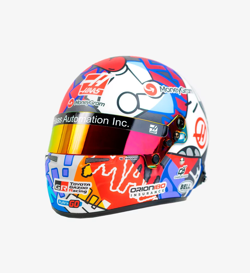 ESTEBAN OCON X RICHARD ORLINSKI MINI HELMET 1:2
