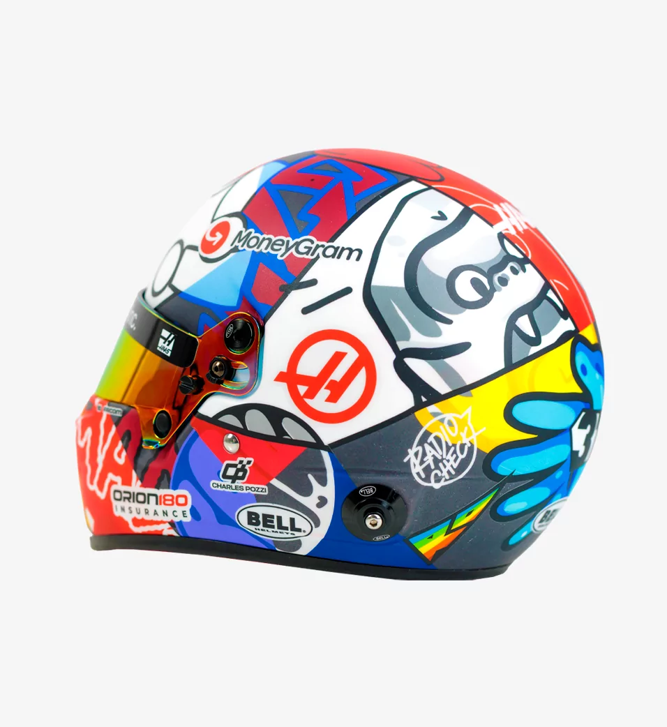 ESTEBAN OCON X RICHARD ORLINSKI MINI HELMET 1:2
