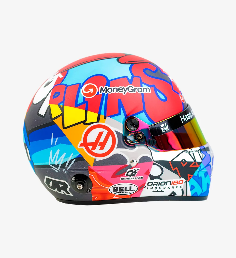 ESTEBAN OCON X RICHARD ORLINSKI MINI HELMET 1:2