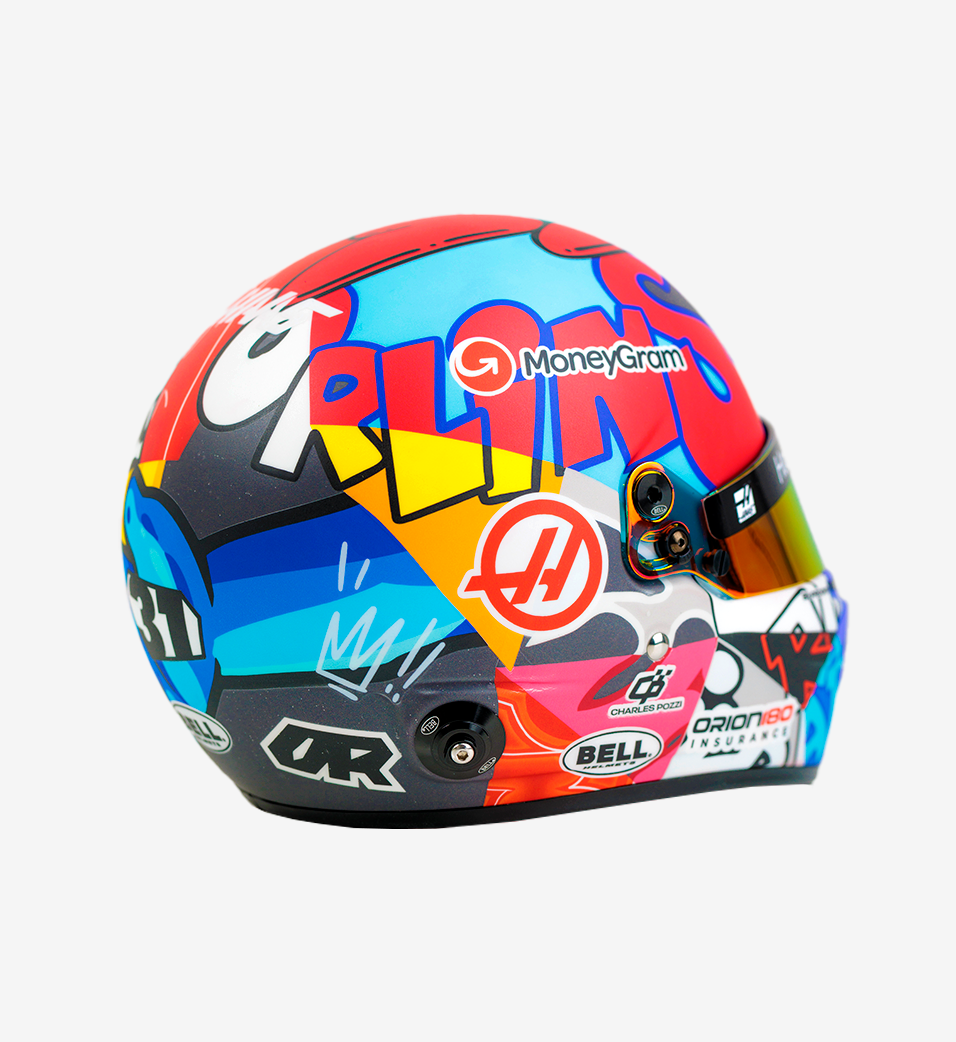 ESTEBAN OCON X RICHARD ORLINSKI HELMET 1:1