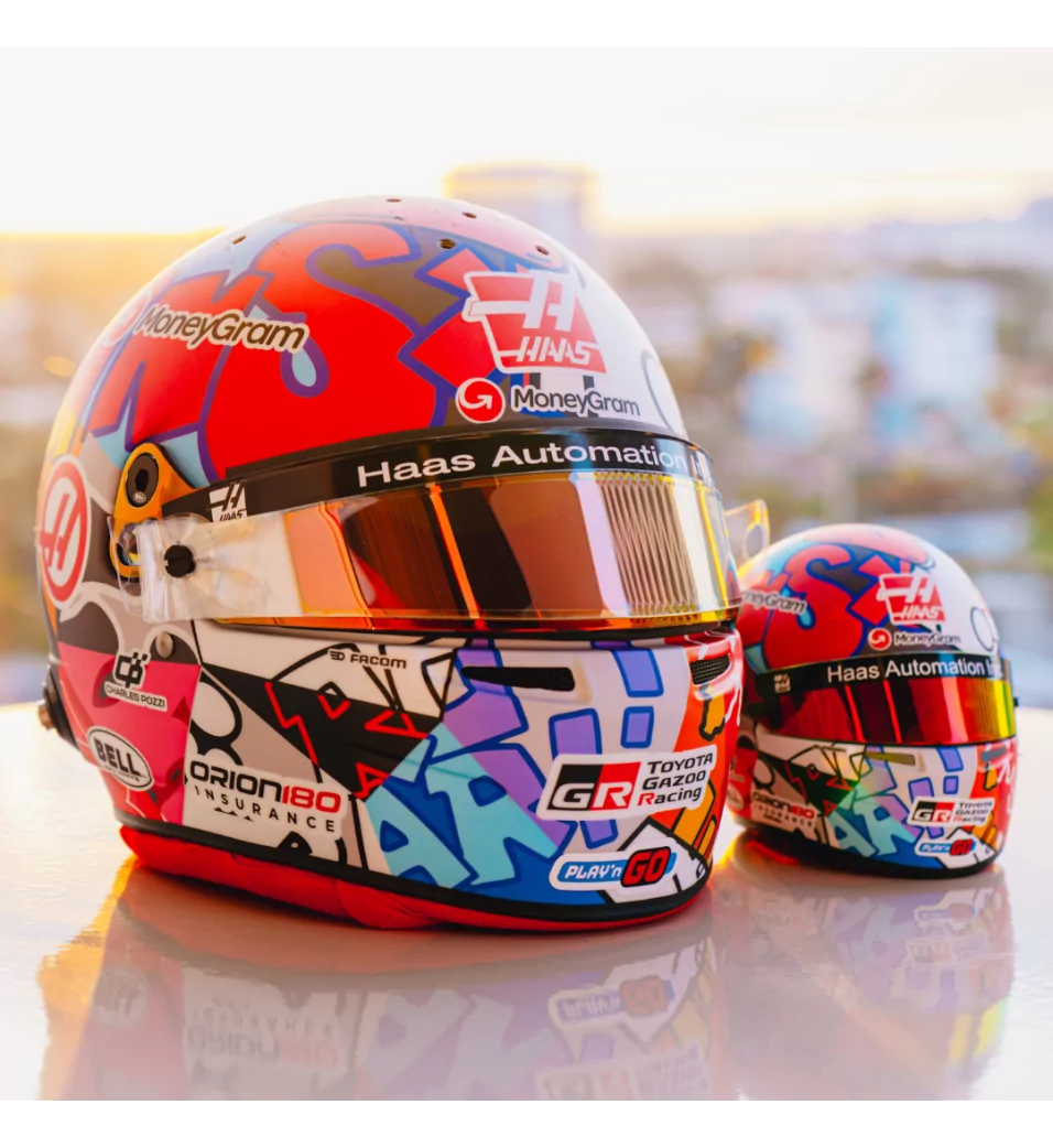 ESTEBAN OCON X RICHARD ORLINSKI HELMET 1:1
