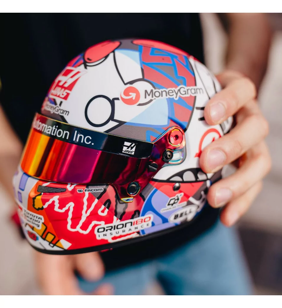 ESTEBAN OCON X RICHARD ORLINSKI MINI HELMET 1:2
